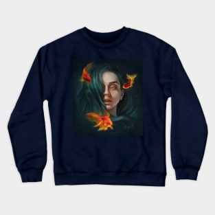 Mermaid and koifish Crewneck Sweatshirt